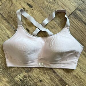 UNDER ARMOUR Women's Nude Pink Sports Bra